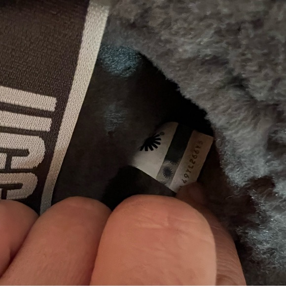 UGG CHARCOAL FLUFF YEAH SLIDE SHEEPSKIN SLIPPER SANDALS, WOMEN US Size 8 - Picture 12 of 16